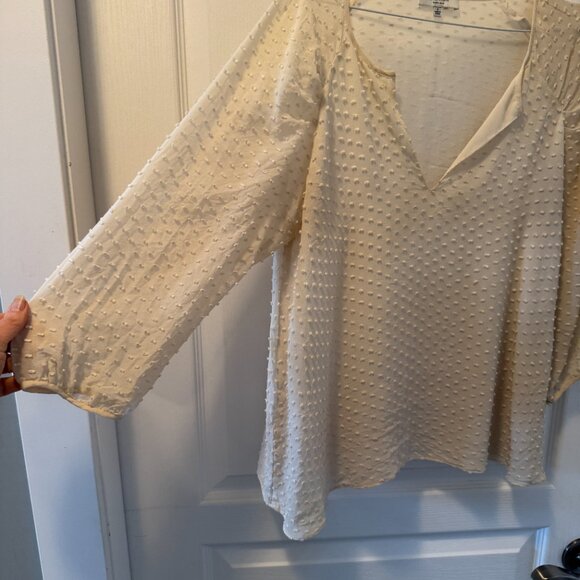 Babaton cream silk blouse - Picture 3 of 4